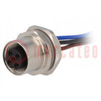 Socket; M12; PIN: 3; female; A code-DeviceNet / CANopen; cables
