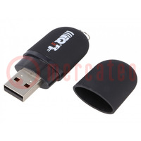 Modul: átjáró; GFSK; 868MHz; USB; -106dBm; 11dBm; 50/15mA; USB A