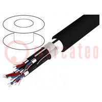 Wire: loudspeaker cable; HELUSOUND®; 6x2x0.22mm2; stranded; black