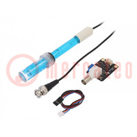 Sensor: pH; analog; 5VDC; Kit: module,cables,probe; Gravity; Ch: 1
