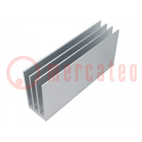 Heatsink: extruded; grilled; natural; L: 150mm; W: 35mm; H: 70mm; raw