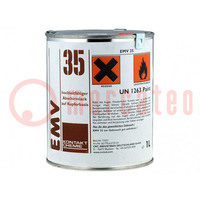 Shielding coating; brown; liquid; 1l; EMI 35; Temp: -40÷95°C