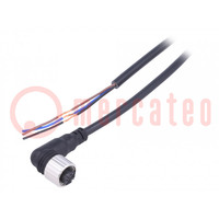 Connection lead; M12; PIN: 3; angled; 2m; plug; CL; Insulation: PVC