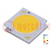 Power LED; COB; 120°; 200mA; P: 6,7W; 1128lm; 13,5x13,5x1,65mm; V10