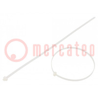 Cable tie; L: 279mm; W: 4.6mm; polyamide; 222N; natural; Ømax: 76mm