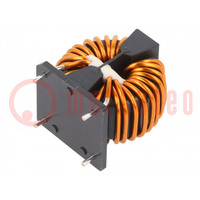 Inductor: wire with current compensation; THT; 3.5mH; 6.33mΩ