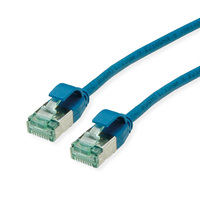 ROLINE RM U/FTP DataCenter Patchkabel Kat.6A (Class EA), slim, blau, 2 m