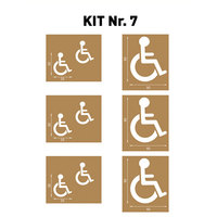 Spritzschablonen zur einfachen Bodenmarkierung 1 Set a 6 oder 8 Schablonen Version: 05 - SET: Handicap 60x30
