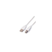VALUE Kábel USB 2.0, A - B, M/M, fehér, 3m