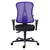 Bureaustoel Andrio met regelbare armleuning 3D - blauw