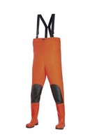 PVC-Wathose, S5, orange, Gr. 46