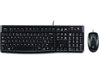 Logitech Tastatur-Maus-Set MK120, schwarz