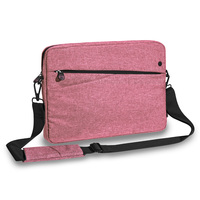 PEDEA Tablet Tasche 12,9 Zoll (32,8 cm) FASHION Hülle mit Zubehörfach, Schultergurt, rosa/schwarz