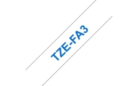 Textilband TZe-FA3, blau auf weiß Bild1