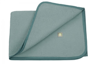 Oden­wälder Baby­Nest Waffel-Piqué Bettdecke für Babys Grün 70 x 100 cm Junge/Mädchen