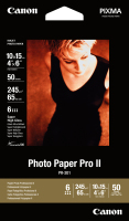 Canon PR-201 Photo Paper Pro II - 4" x 6" - 50 Sheets carta fotografica