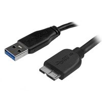 StarTech.com 50cm schlankes SuperSpeed USB 3.0 A auf Micro B Kabel - St/St