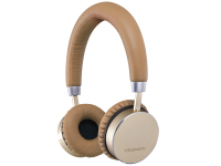 Lasmex HB-60 hoofdtelefoon/headset Draadloos Hoofdband Muziek Bluetooth Bruin