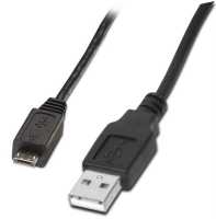 Uniformatic 1.8m USB 2.0 A - Micro USB A câble USB 1,8 m Micro-USB A Noir