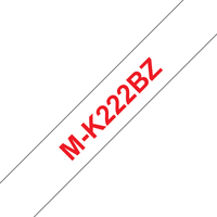 Brother MK222BZ nastro per etichettatrice Rosso su bianco M