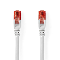 Nedis CCGL85200WT10 cable de red Blanco 1 m Cat6 U/UTP (UTP)