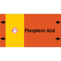 Brady ISO20560PM-165X90-PHOSPHORIC ACID selbstklebendes Etikett Rechteck Permanent Mehrfarbig