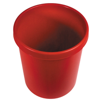 Helit H61061-25 Abfallbehälter Rund Kunststoff Rot