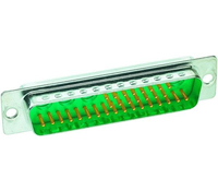 Harting 09 69 511 5364 wire connector 1 Green, Silver