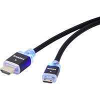 SpeaKa Professional SP-7870596 HDMI kabel 1,5 m HDMI Type A (Standaard) HDMI Type C (Mini) Zwart