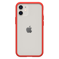 OtterBox React telefontok 15,5 cm (6.1") Borító Vörös, Átlátszó