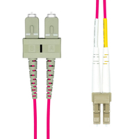 ProXtend FO-LCSCOM4D-010 InfiniBand/fibre optic cable 10 m LC SC OM4 Violet