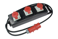 as-Schwabe 60558 power extension 2 m 3 AC outlet(s) Indoor/outdoor Black, Red