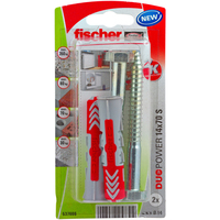 Fischer 537666 screw anchor / wall plug 2 pc(s) Screw & wall plug kit 70 mm