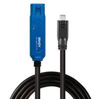 Lindy 43381 câble USB 8 m USB 3.2 Gen 1 (3.1 Gen 1) USB C USB A Noir, Bleu