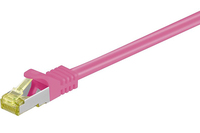Microconnect SFTP7005PI kabel sieciowy Różowy 0,5 m Cat7 S/FTP (S-STP)