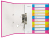 Leitz 12430000 lengüeta de índice Separador numérico con pestaña Polipropileno (PP) Multicolor