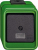 Merten 370677 przełącznik elektryczny Czarny, Zielony
