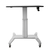 StarTech.com Mobile Standing Desk - Portable Sit Stand Ergonomic Height Adjustable Cart on Wheels - Rolling Computer/Laptop Workstation Table with Locking One-Touch Lift for Tea...
