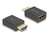 DeLOCK 66460 tussenstuk voor kabels HDMI Type A (Standard) HDMI Type A (Standaard) Zwart