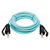 Tripp Lite N820-10M-IND 10Gb Rigid Industrial Duplex Multimode 50/125 OM3 Fiber Patch Cable (LC/LC) - IP68, Aqua, 10 m (32.8 ft.)