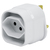 Steffen 1409566 3 C adapter wtyczek zasilających Typ G (UK) Type J (CH) Biały