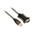 ACT AC6000 cable de serie Negro 1,5 m USB tipo A DB-9