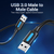 Vention USB 3.0 A Male to A Male Cable 2M Black PVC Type