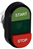 ABB MPD15-11G panel przyciskowy Czarny, Zielony, Czerwony