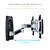 StarTech.com Articulating TV Wall Mount, VESA Wall Mount, Supports 26 to 65 inch/99lb/Flat/Curved TVs, Retractable Low Profile Wall Mount TV Bracket, Adjustable Corner TV Wall M...
