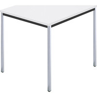 Tables rectangulaires, tube carré chromé