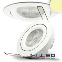 Article picture 1 - LED recessed spotlight :: white :: 8W :: 72° :: round :: warm white :: dimmable