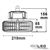 disegno - Modulo a LED per illuminazione da corridoio RS 100 W :: bianco freddo :: 1-10V dimmerabile