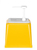 Pump-Soßenspender, HENDI, 2,5L, Gelb, 230x210x(H)250mm Pumpspender für