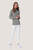 Damen Longsleeve-Poloshirt MIKRALINAR®, grau meliert, XL - grau meliert | XL: Detailansicht 6
